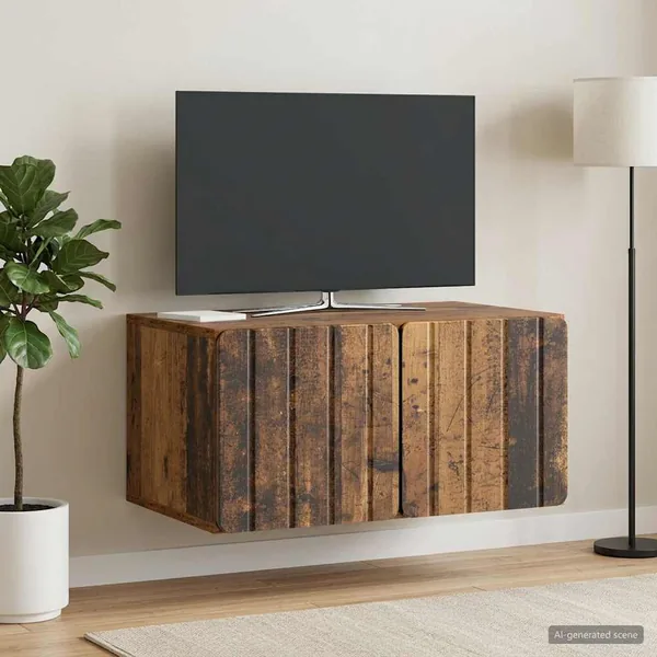 Meuble TV mural 59,5 x 41 x 30 cm Bois ancien Bois d'ingénierie