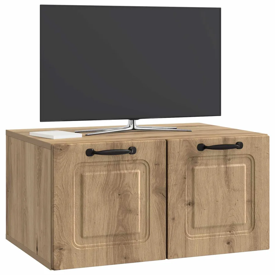 Meuble TV mural 59,5 x 41 x 30 cm Chêne artisanal - 3