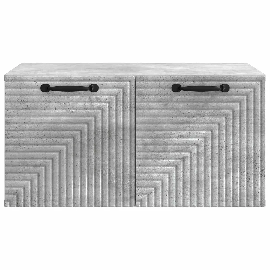 Meuble TV mural Gris béton 59,5 x 41 x 30 cm Bois d'ingénierie - 6