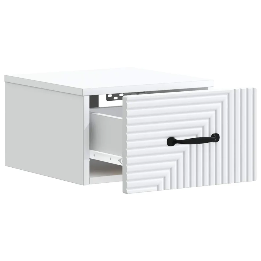 Cabinet de chevet mural 2 pcs Blanc 34,5 x 33 x 20 cm - 6