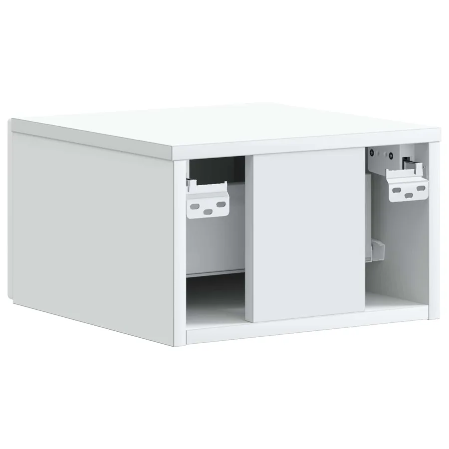 Cabinet de chevet mural 2 pcs Blanc 34,5 x 33 x 20 cm - 9