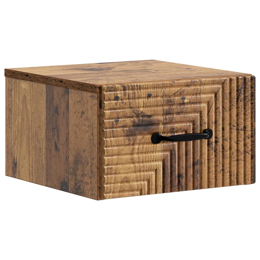 Cabinet de chevet mural 2 pcs Bois ancien 34,5 x 33 x 20 cm - 5