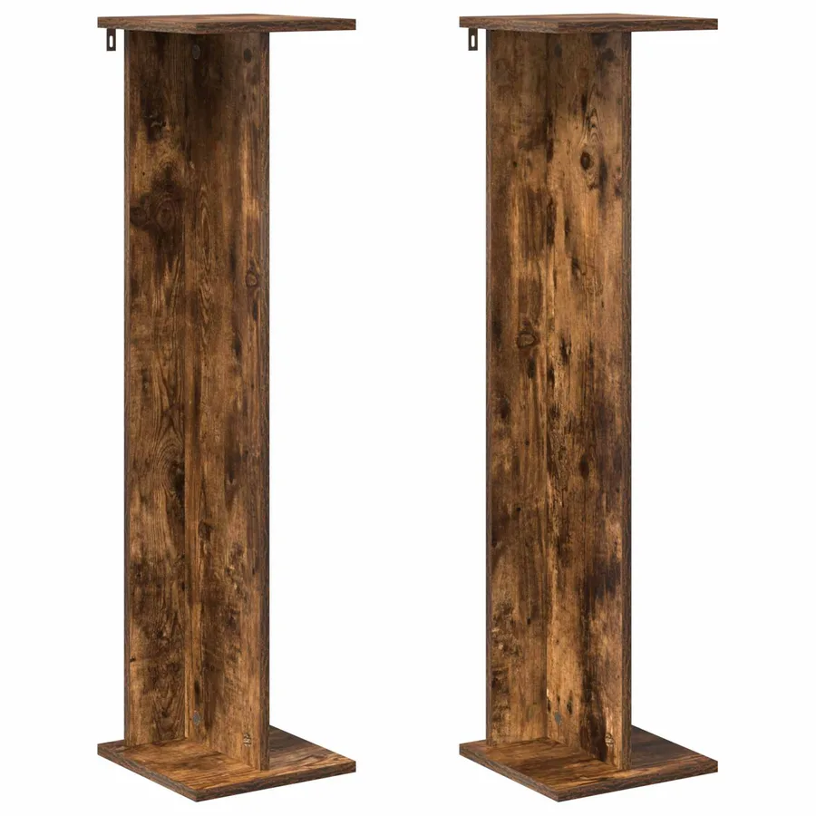 Support de Plante 2 pc Chêne Fumé 25 x 25,5 x 100,5 cm - 2