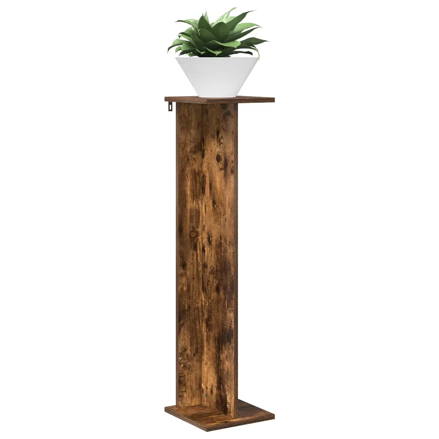Support de Plante 2 pc Chêne Fumé 25 x 25,5 x 100,5 cm - 3