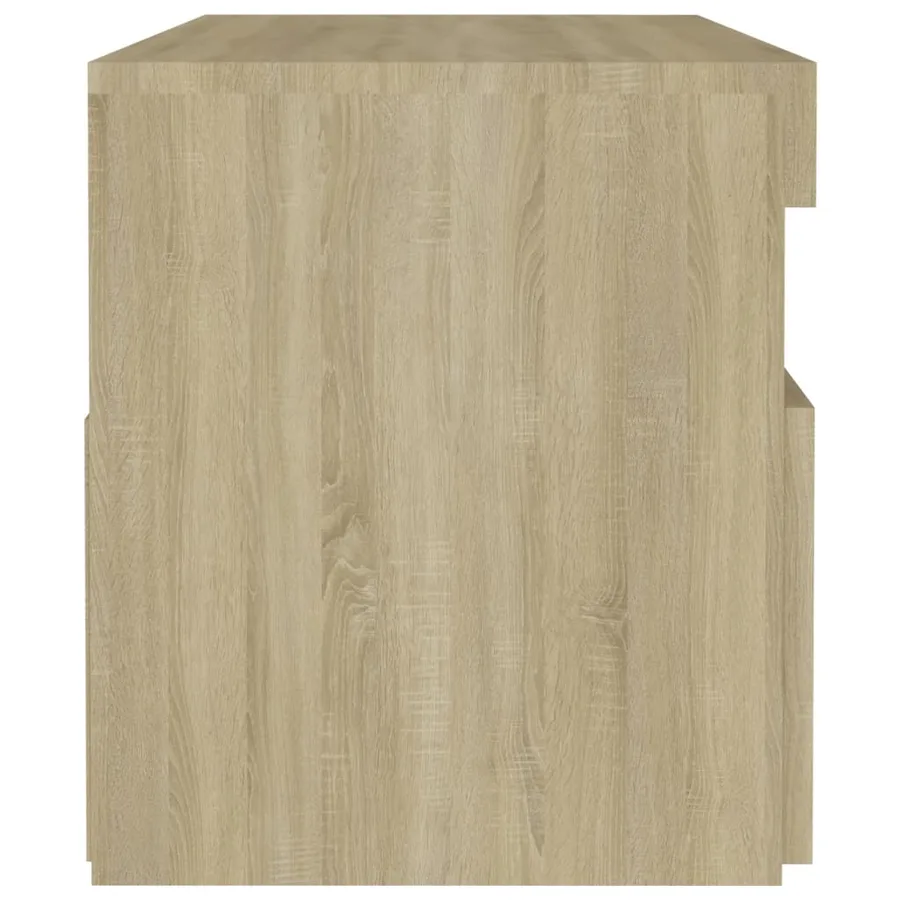 Tables de chevet à LED 2 pcs Chêne sonoma 60x35x40 cm - 11