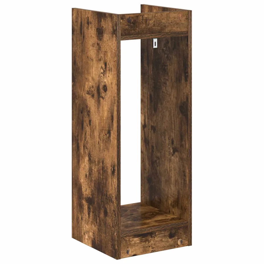 Support de Plante Chêne Fumé 30 x 30 x 80 cm Bois d’ingénierie - 7