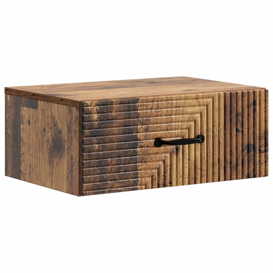 Cabinet de chevet mural Bois ancien 49 x 34,5 x 20 cm - 2