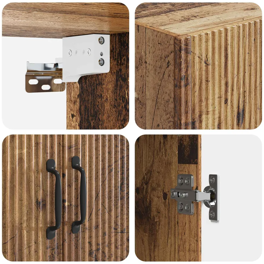 Armoire Murale Bois ancien 59 x 31 x 60 cm Bois d'ingénierie - 7