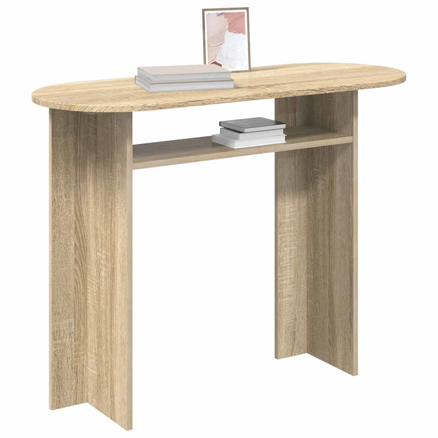 Table console Chêne Sonoma 100 x 39,5 x 75 cm Bois d'ingénierie - 3