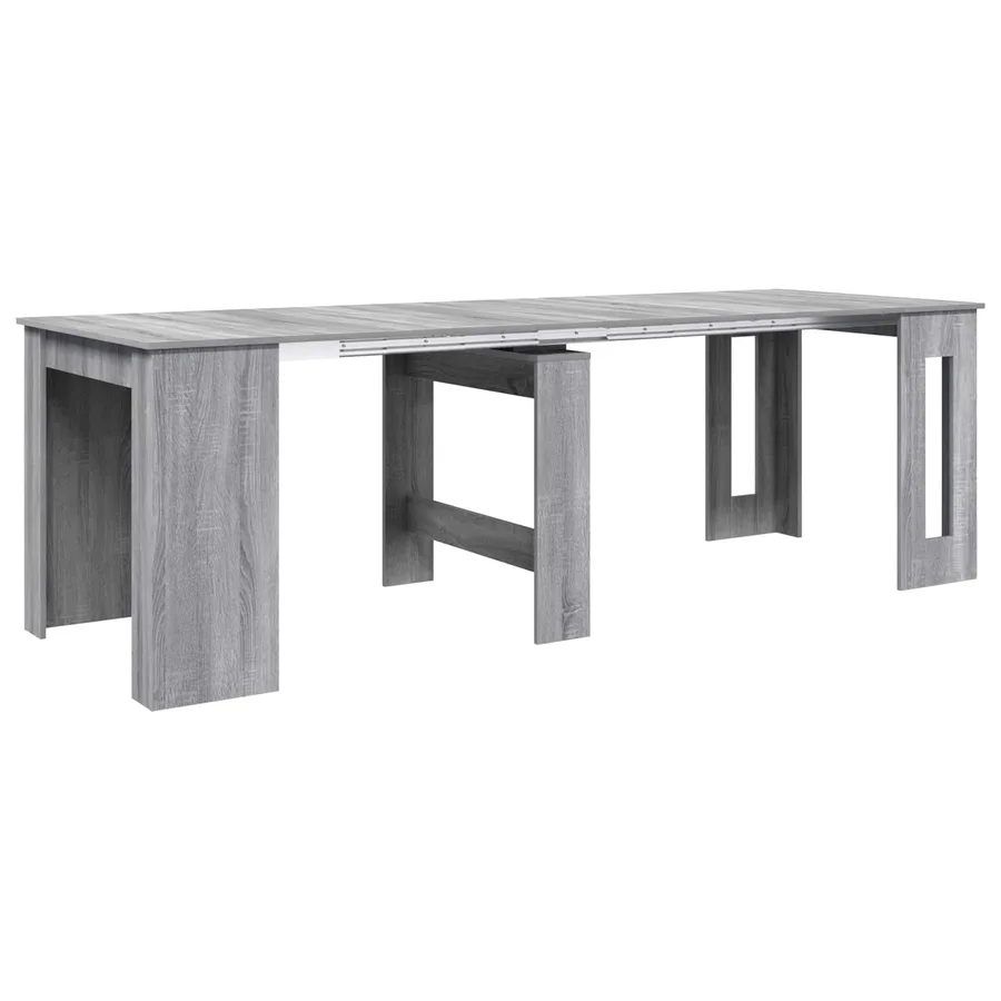 Table à dîner 240 x 85 x 75 cm Bois d'ingénierie Sonoma gris - 2