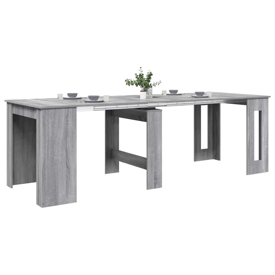 Table à dîner 240 x 85 x 75 cm Bois d'ingénierie Sonoma gris - 3