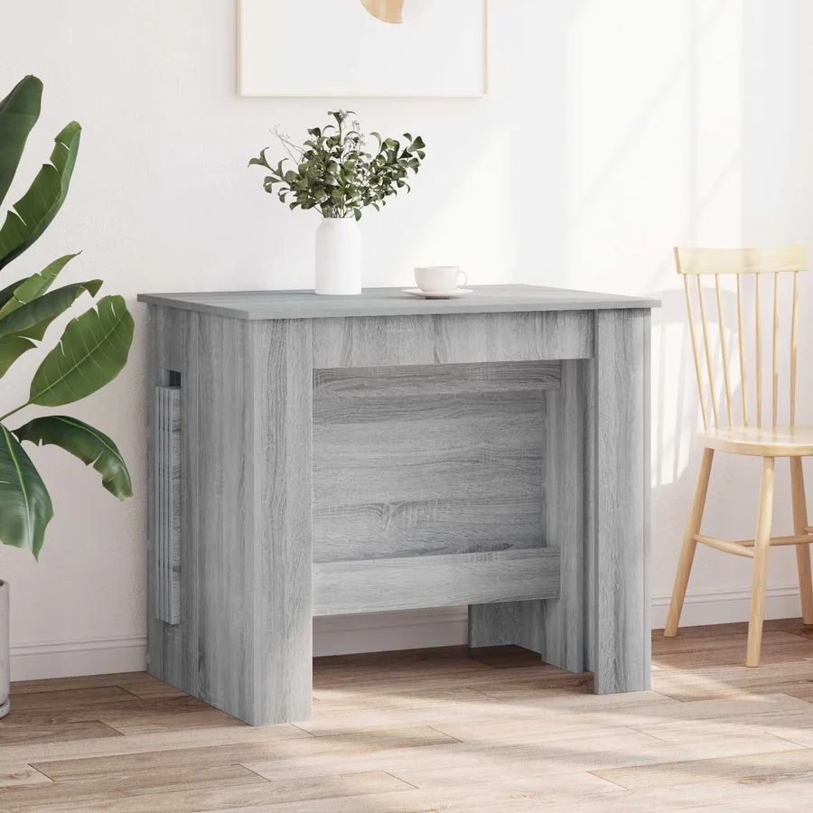 Table à dîner 240 x 85 x 75 cm Bois d'ingénierie Sonoma gris - 4
