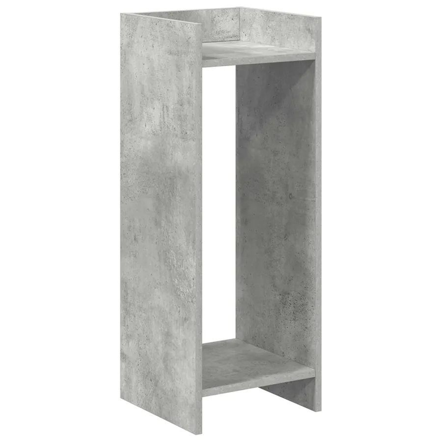 Support de Plante Gris Béton 30 x 30 x 80 cm Bois d’ingénierie - 2