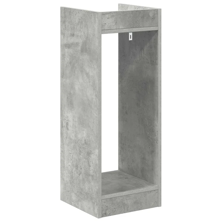 Support de Plante Gris Béton 30 x 30 x 80 cm Bois d’ingénierie - 7