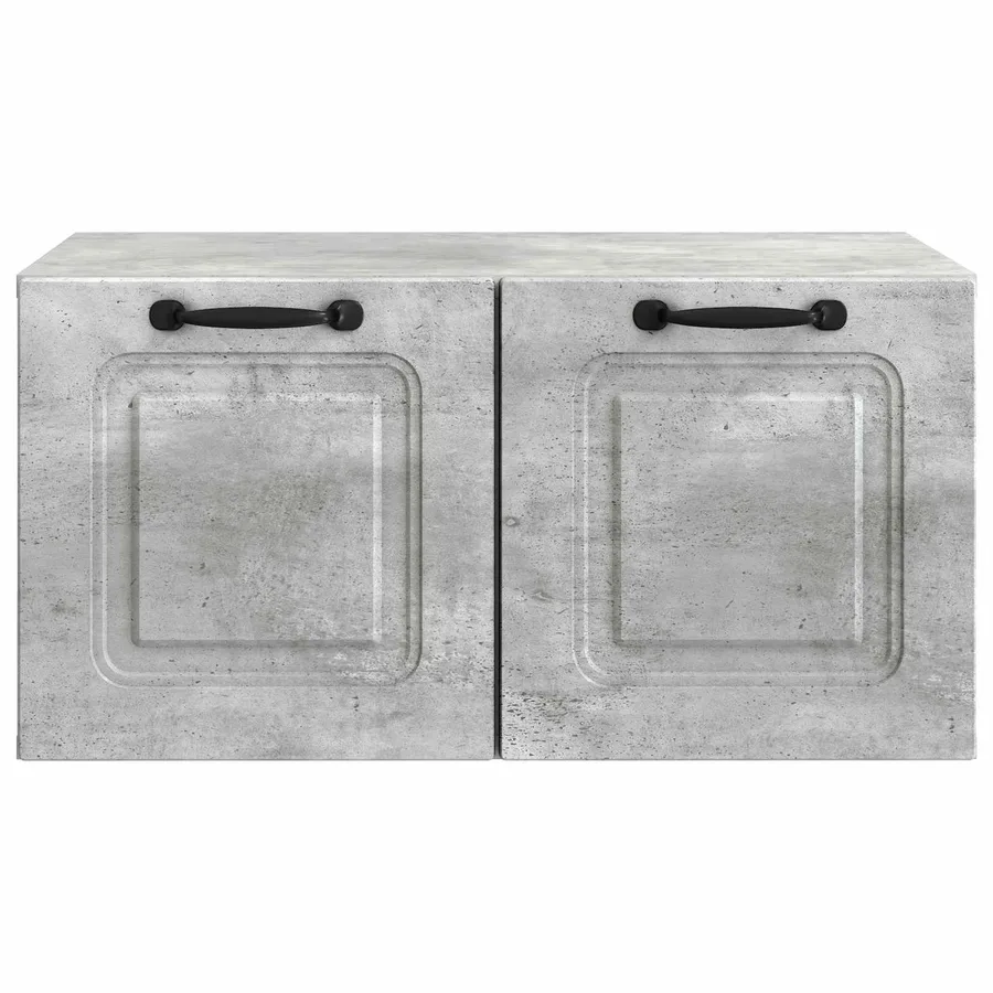 Meuble TV mural Gris béton 59,5 x 41 x 30 cm Bois d'ingénierie - 6