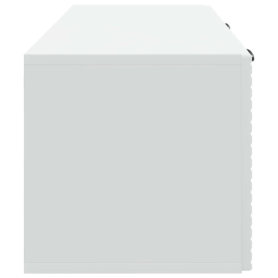 Meuble TV mural Blanc 78,5 x 31 x 30 cm Bois d'ingénierie - 7