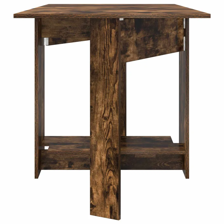 Table à dîner 138 x 70 x 73,5 cm Bois d'ingénierie Chêne fumé - 6