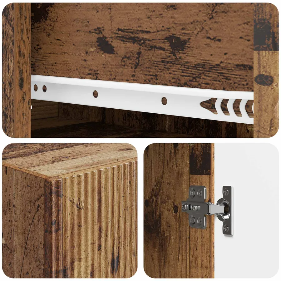 Ensemble de Meubles 2 pcs 33 x 34,5 x 90 cm Bois d'ingénierie - 8