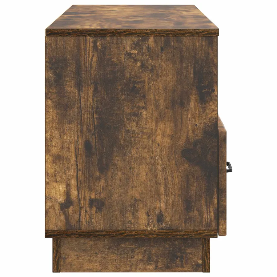 Meuble TV Chêne fumé 102 x 34,5 x 47 cm Bois d'ingénierie - 7