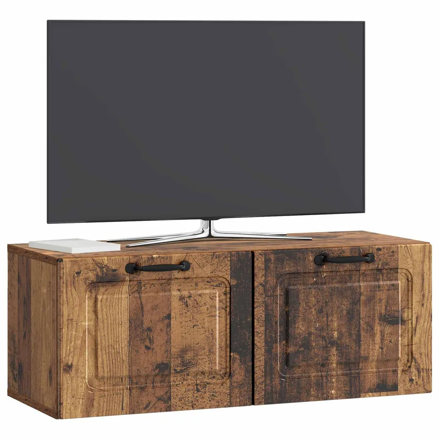 Meuble TV mural Bois ancien 78,5 x 31 x 30 cm Bois d'ingénierie - 3