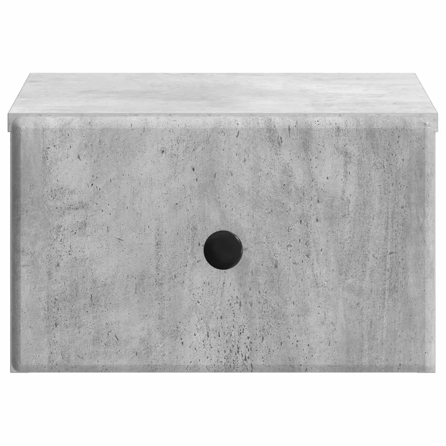 Cabinet de chevet mural 2 pcs Gris béton 34,5 x 33 x 20 cm - 7