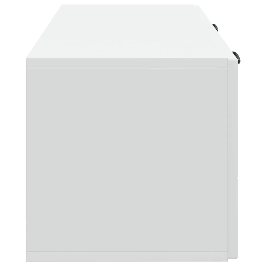 Meuble TV mural Blanc 78,5 x 31 x 30 cm Bois d'ingénierie - 7