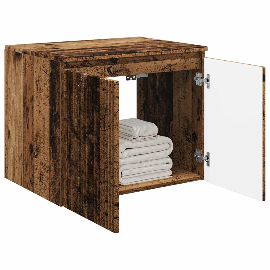 Cabinet de Salle de Bain Mural Bois ancien 62,5 x 44,5 x 50 cm - 3