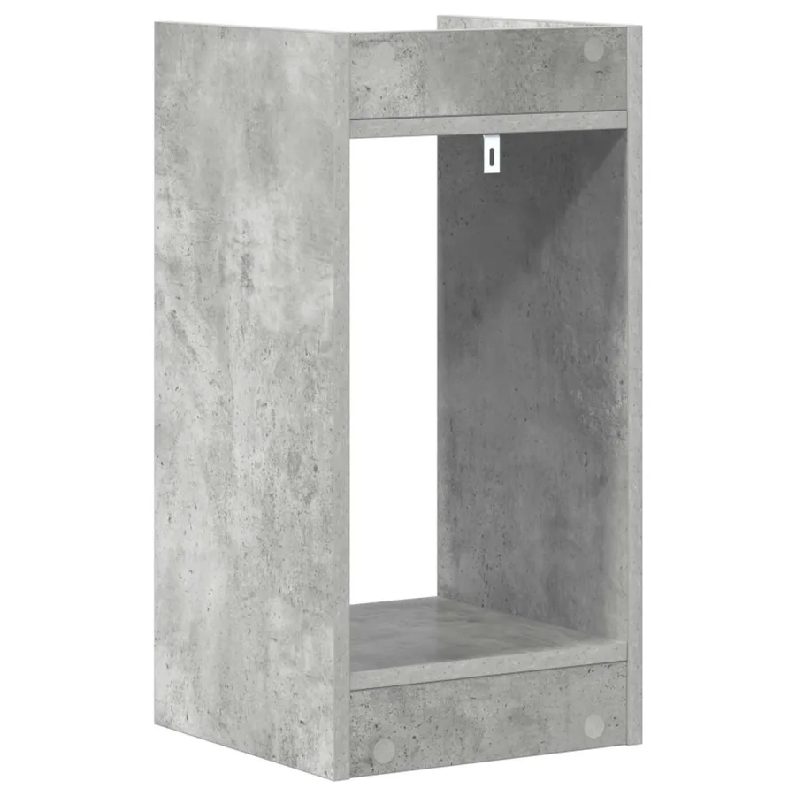 Support de Plante Gris Béton 30 x 30 x 60 cm Bois d’ingénierie - 7