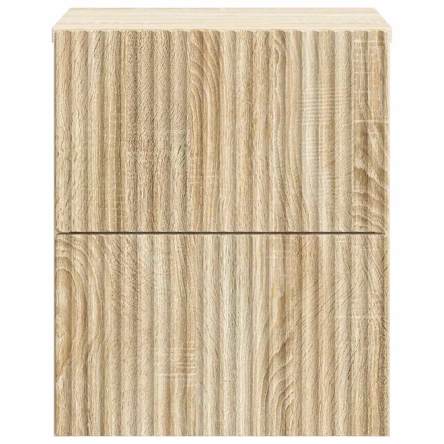Cabinet de chevet mural 2 pcs Chêne Sonoma 33 x 34,5 x 40 cm - 7