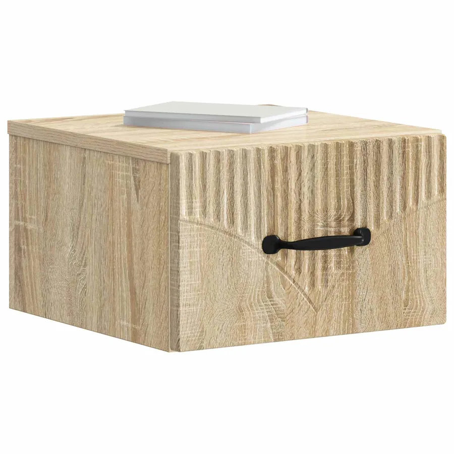 Cabinet de chevet mural 2 pcs Chêne Sonoma 34,5 x 33 x 20 cm - 3