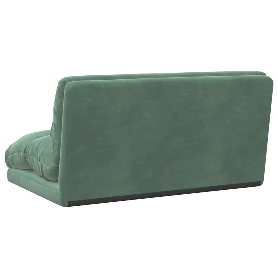 Fauteuil de sol ajustable Vert Mer Velours - 6