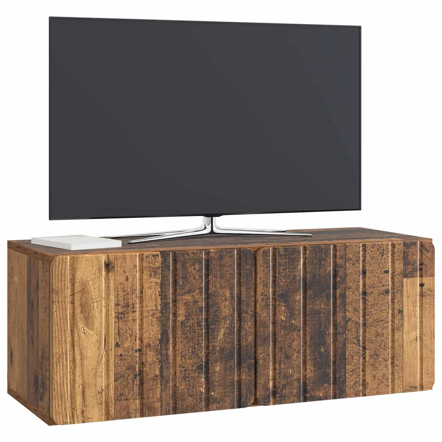 Meuble TV mural 78,5 x 31 x 30 cm Bois ancien Bois d'ingénierie - 3