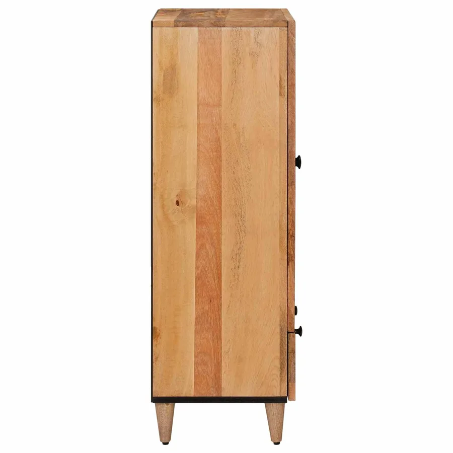 Haut Armoire Naturel 60 x 33,5 x 100 cm Bois de mangue massif - 4