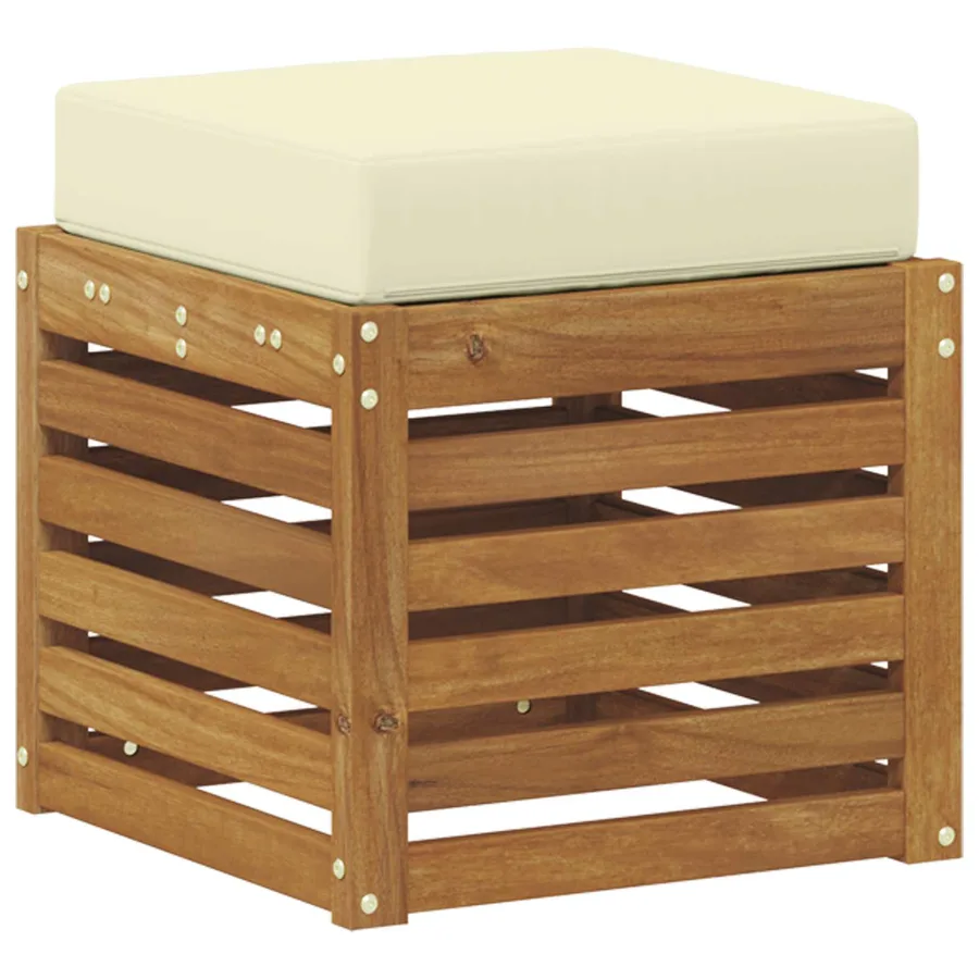 Banc de Jardin Bois d'Acacia Massif Naturel - 5