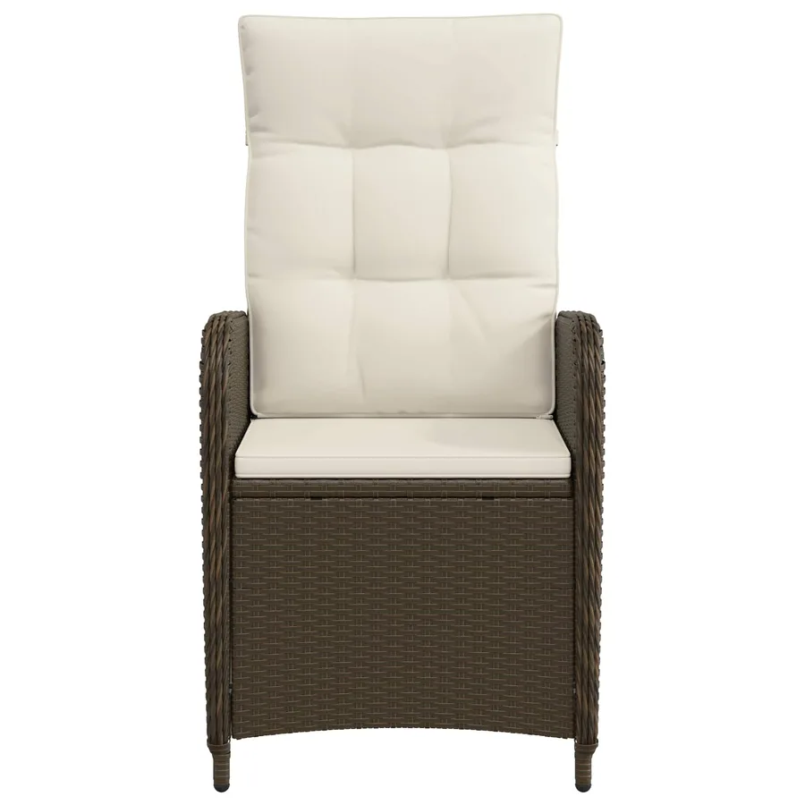 Chaise de jardin inclinable Gris clair et gris foncé - 16