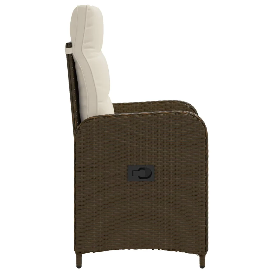 Chaise de jardin inclinable Gris clair et gris foncé - 17