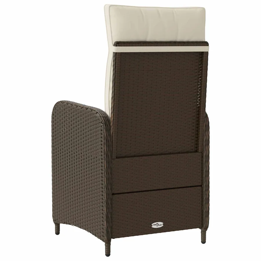 Chaise de jardin inclinable Gris clair et gris foncé - 18