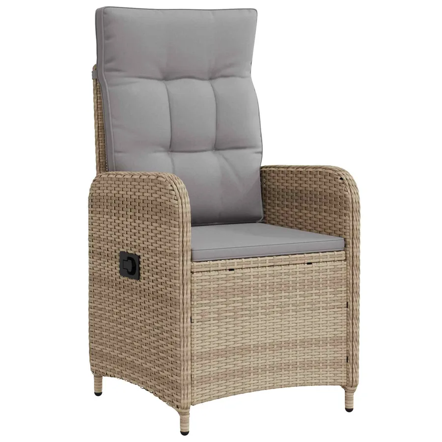 Chaise de jardin inclinable Gris clair et gris foncé - 40