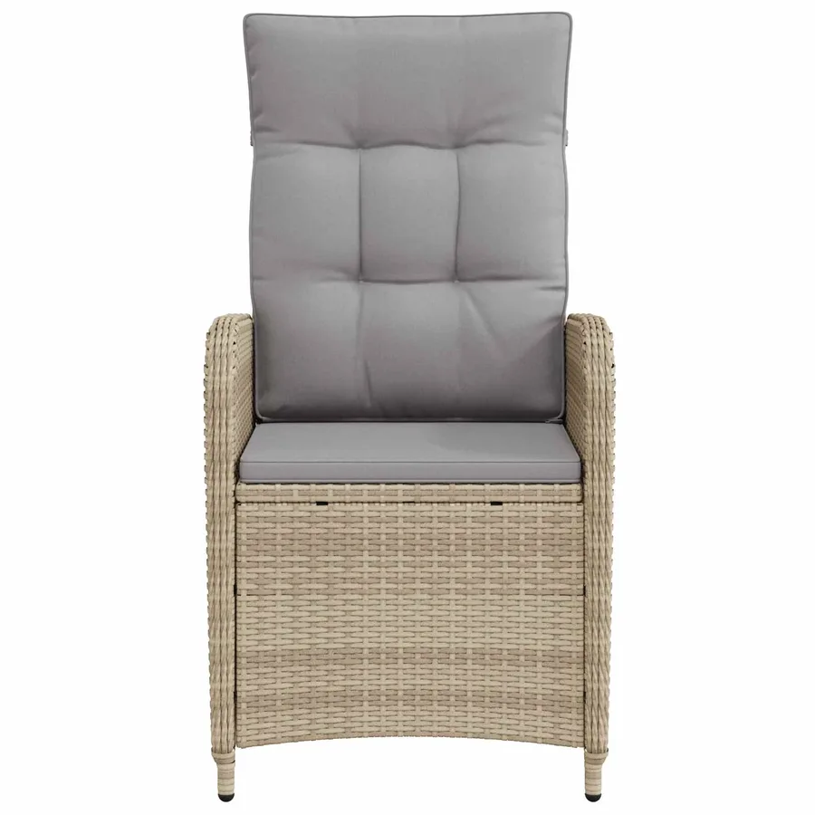 Chaise de jardin inclinable Gris clair et gris foncé - 42