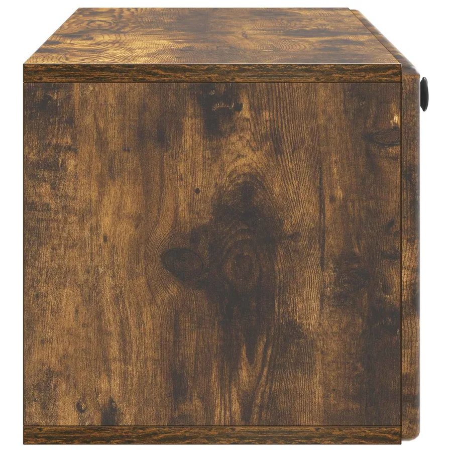 Meuble TV mural 98 x 31 x 30 cm Chêne fumé Bois d'ingénierie - 7