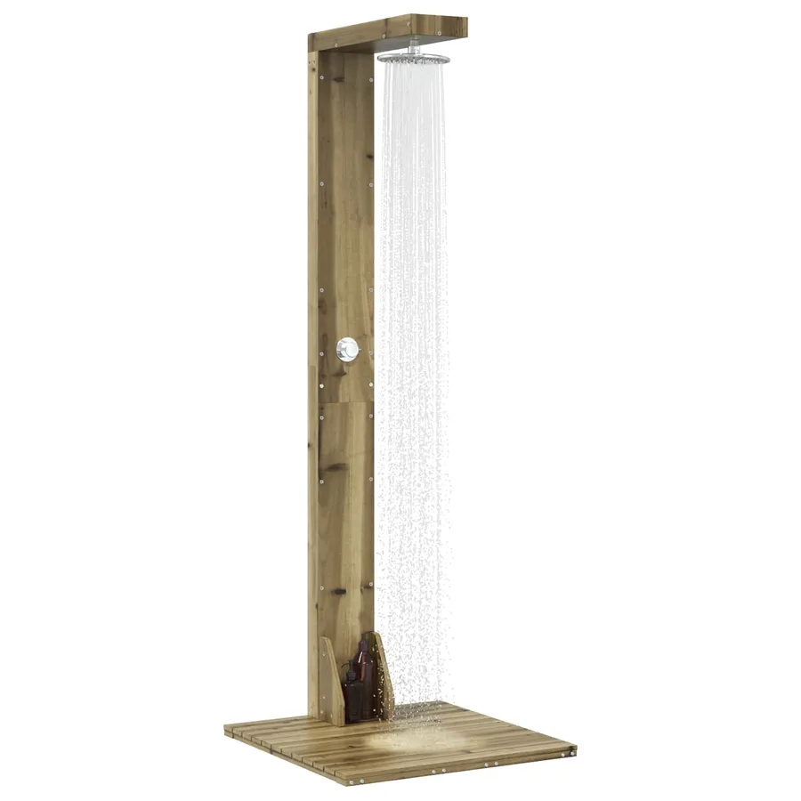 Douche d'extérieur 210 cm Naturel - 3