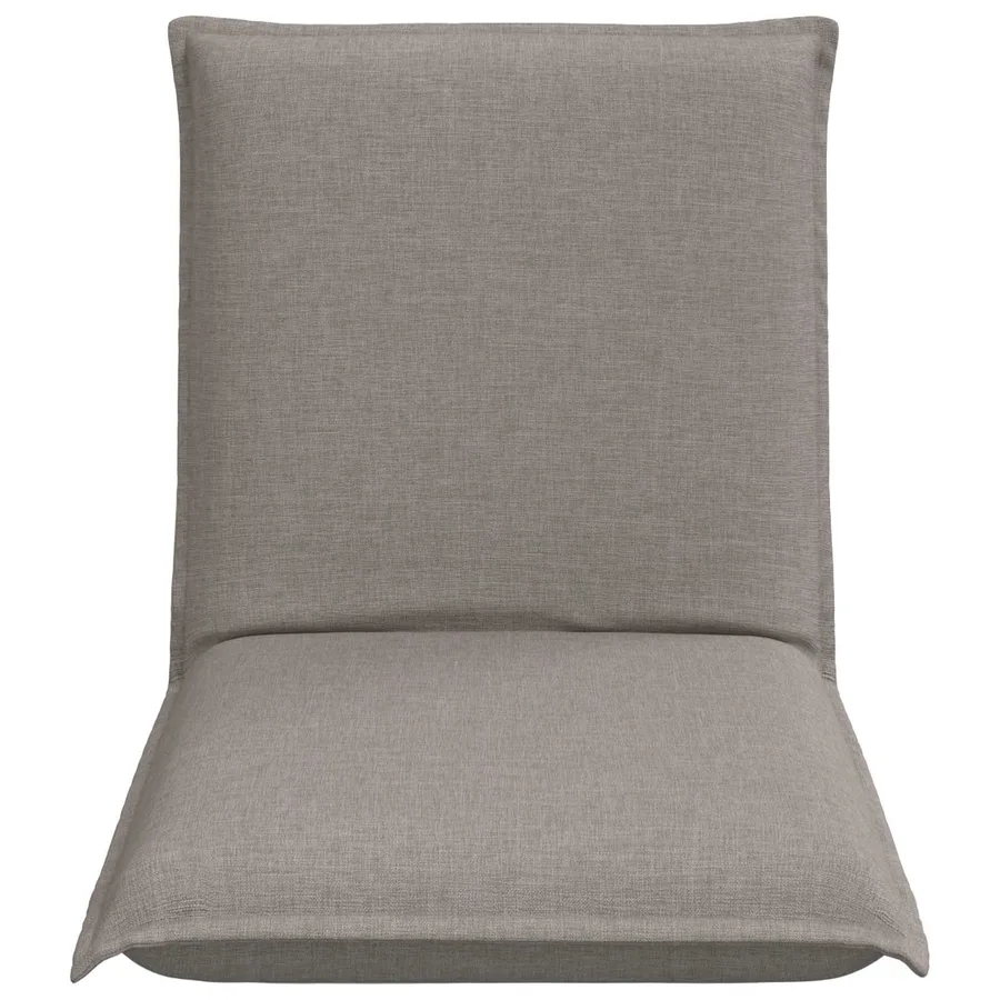 Fauteuil de sol ajustable Taupe Tissu - 4