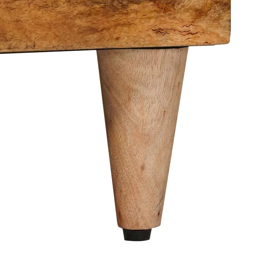Meuble TV Naturel 100 x 33 x 46 cm Bois de mangue massif - 8