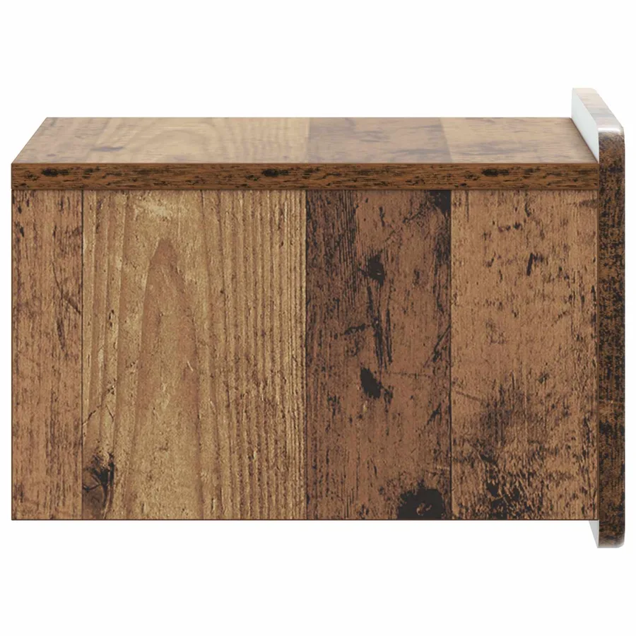 Cabinet de chevet mural Bois ancien 33 x 34,5 x 24 cm - 6