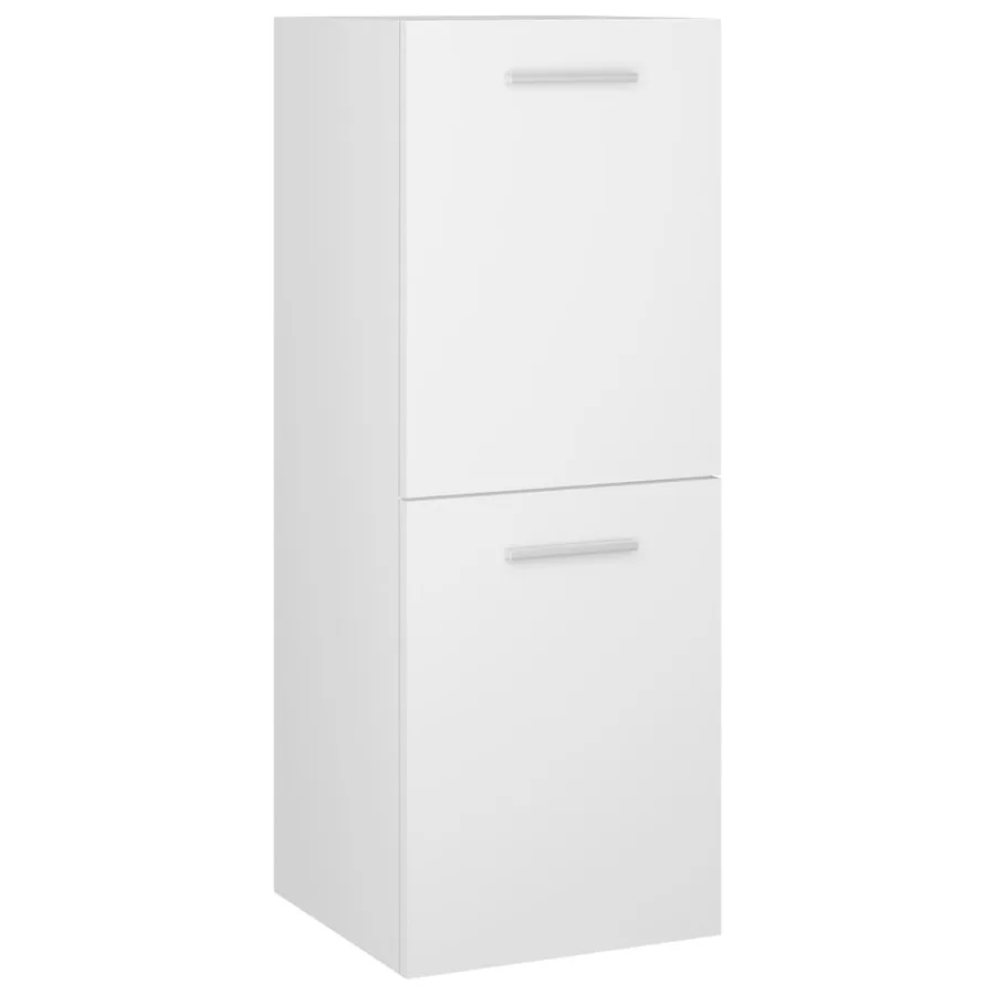 Ensemble de meubles de salle de bain Blanc Aggloméré - 4