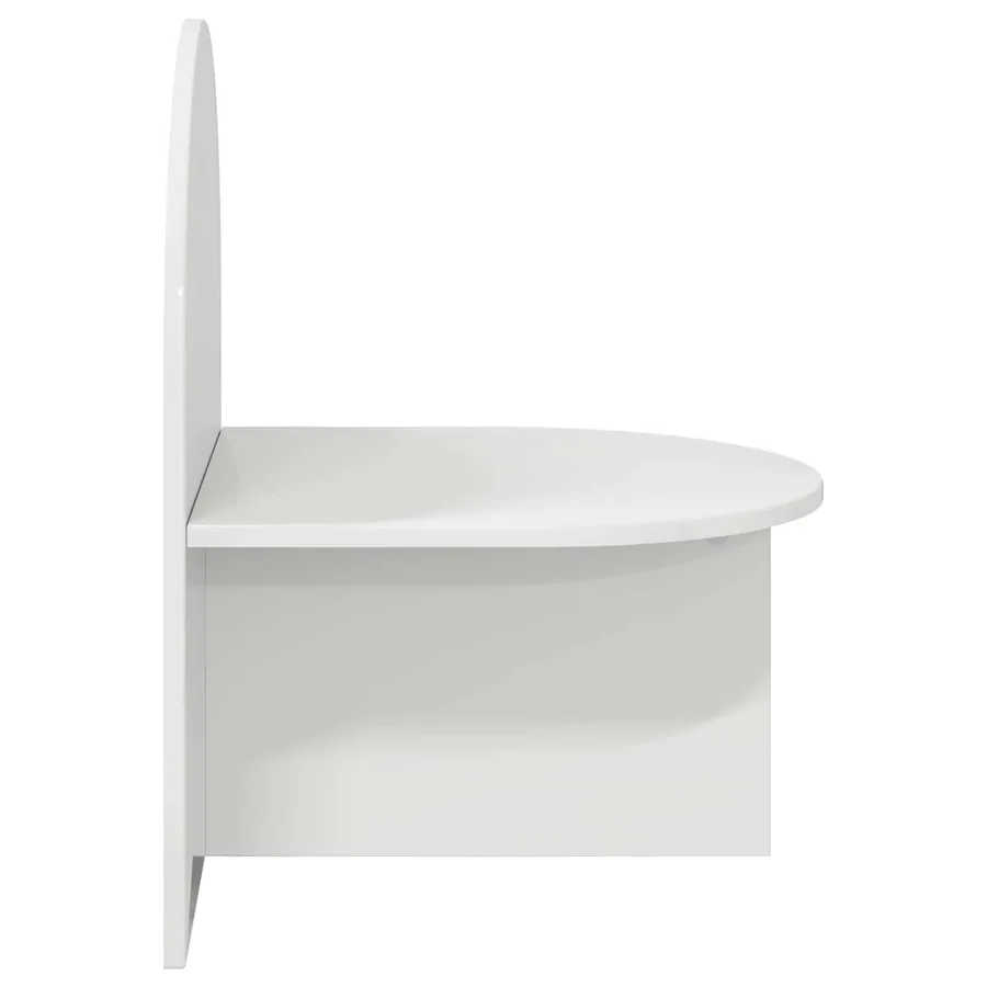 Table de chevet 2 pcs Blanc brillant 48 x 49 x 65 cm - 7