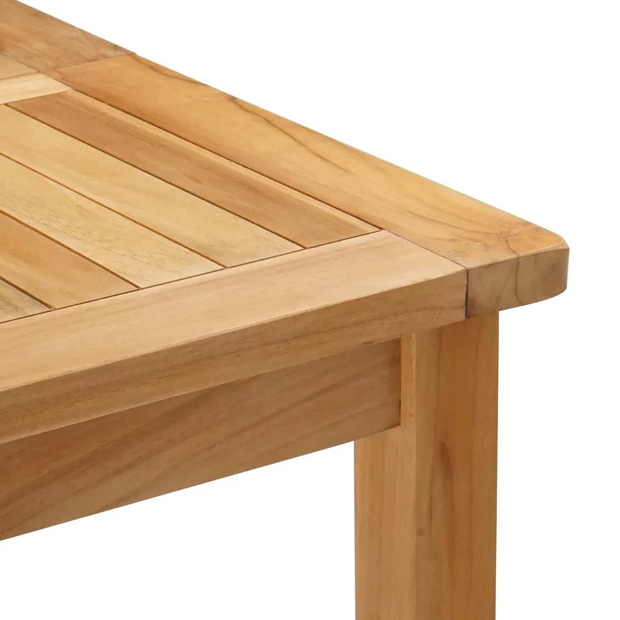Table de bar Naturel 150 x 75 x 105 cm Bois de teck massif - 6