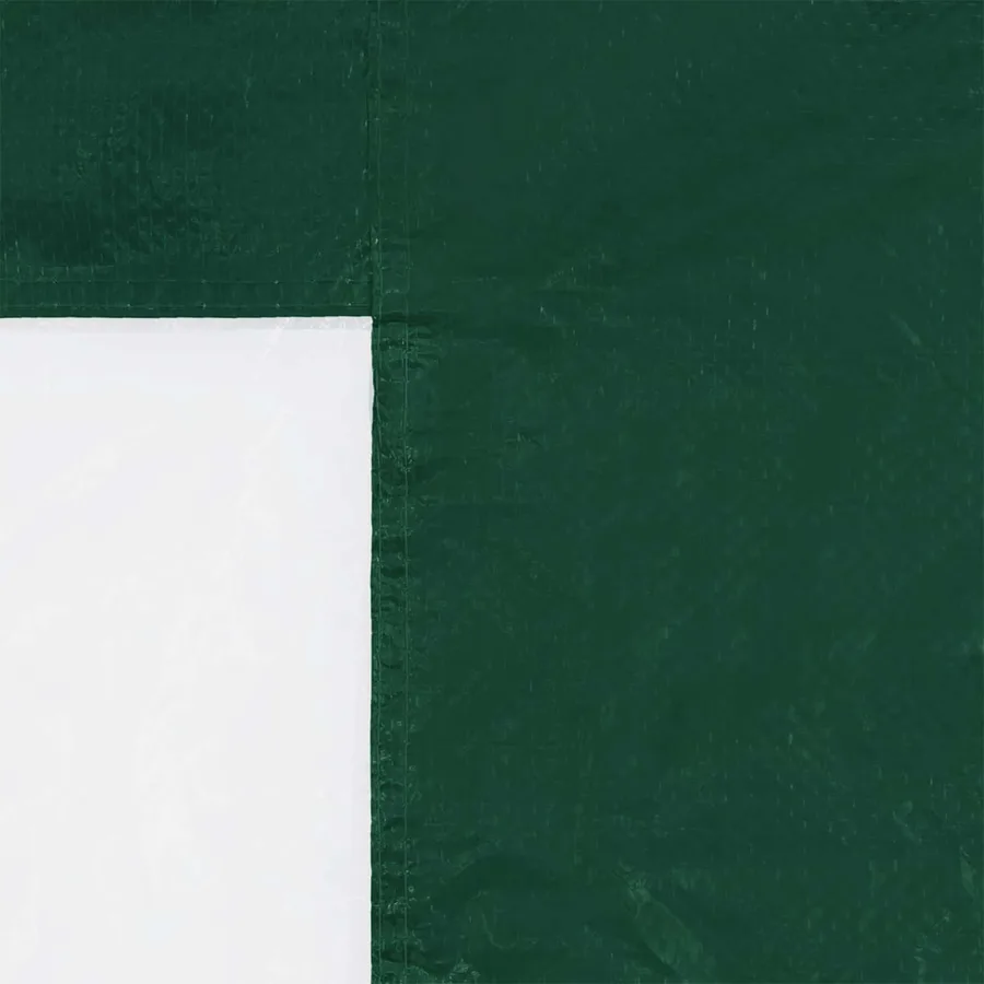 Mur de tente de fête 2 pcs 200 x 195 cm Vert PE et acier - 4