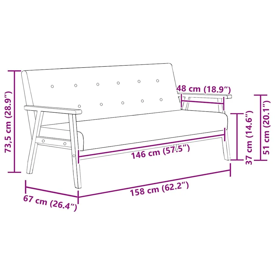 Ensemble de canapés 2 pcs noir similicuir - 11
