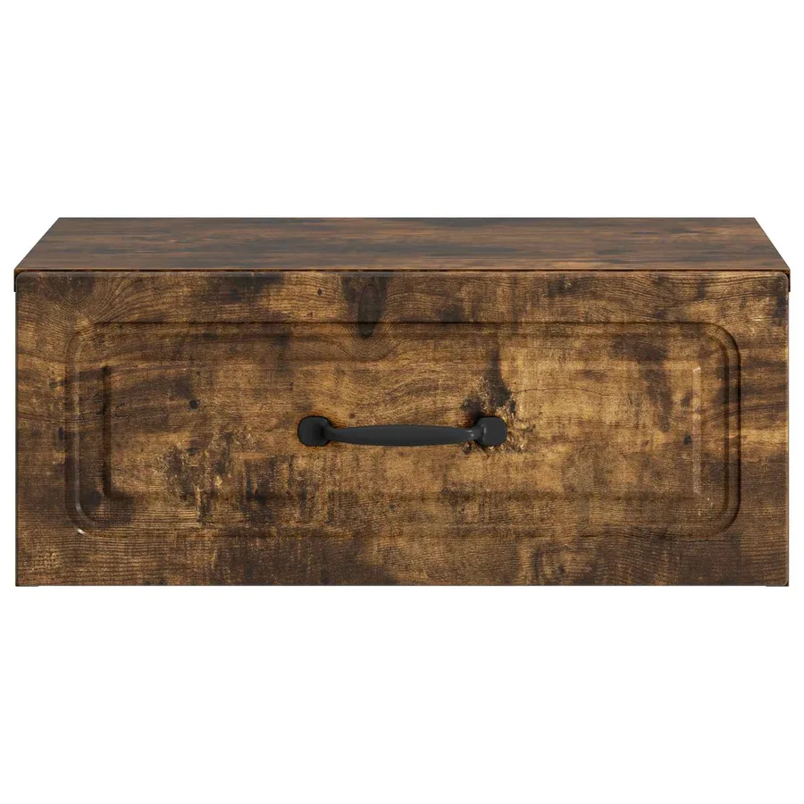Cabinet de chevet mural Chêne fumé 49 x 34,5 x 20 cm - 5